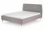 DORIS LOZ 160 Двуспальная кровать c деревянной рамой (серый)