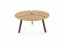 LUANA Coffee table black/golden oak