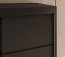 SW-LAU 100 cm Sliding wardrobe with mirror,Black matt