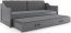 David II 200x90 Twin bed with mattress graphite