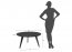 Orbetello 3SORB57C Schwarze Esche (90cm) Runder Couchtisch