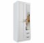 Kami-SZF 2d2s Rama Wardrobe with mirror,white