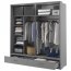 ArtiAR -05 Sliding door wardrobe with lighting and mirror 200cm