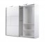 NIMES Sliding wardrobe with LED lighting,White