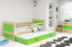 Riko II 190x90 Bed with two mattresses Pine