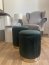MONTY set of two stools: color: dark green