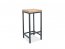 METRO- H-1 LITY Bar stool loft (Black/oak)