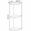 Linea G25PZ Corner wall shelf