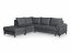 BRANDO L NAR Corner sofa with pouf