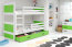 Riko II 200x90 Bunk bed with two mattresses White