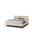 TREND TS-03 (180x200) Bed with box and lighting,Beige sand/black