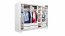 Brema 255 Sliding door wardrobe with lighting (white)