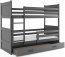 Riko II 160x80 Bunk bed with two mattresses Graphite