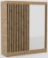SW-DEL-AB 180 cm Sliding wardrobe with mirror,Artisan,Black matt