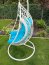 BELLISSIMO white Hanging chair with cushions