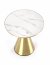 TRIBECA Round coffee table,white marble/gold