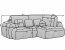 COZ Ecksofa (Calmora 18 Beige velour)
