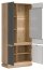 MILTON-ML 06 Vitriinkapp,Cremona torro oak/grey matt