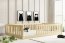 Montessori Кровать детская с матрасом 120x200 Сосна