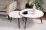 KORA- D Set of two coffee tables white lacquer/black matte