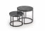 OREO Couchtischset aus schwarzem Marmor / Schwarz
