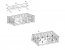 BELLA-SIMA Bed with mattress 160x80 Graphite
