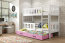 Cubus 3 Triple bunk bed with mattress 190x90 white