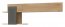 MILTON-ML 10 L/R Seinariiul,Cremona torro oak/grey matt