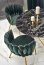 RAYMOND 2 Round table color: top - black marble, legs - gold