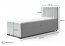 E-K 90x200 Boxspring Bed with mattress