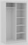 SW-DEL-W 120 cm Sliding wardrobe with mirror,White matt,Artisan