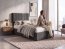 Taslan 90x200 Bett mit Bettzeugkasten (grau)