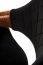 H124 bar stool, black / walnut