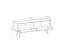 ORO- MDF RTV-135+Legs TV-Bank Grau