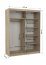 SW-BIA-W- 150 cm Sliding wardrobe with mirror,White matt