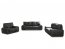 OM-GA III 3-seater sofa (black eco leather D8)