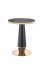 MOLINA Round Table Black marble/black/gold