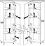 Prowansja D60R Base cabinet with shelfs