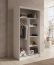 SW-VER 100 cm Sliding wardrobe,White matt/black matt