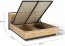 QUANT QA- QS-02(140) 140x200 Bett mit Bettzeugkasten,Beleuchtung