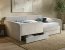 30129, 120x200,Bed with two drawers,beige