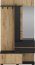 BAFRA Garderobe,Goldene Eiche/Schwarz