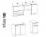 TIFANY 180 cm Kitchen White mat/white gloss