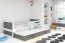 Riko II 190x90 Bed with two mattresses White