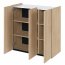 EASY EA-03 Chest 3d with lighting - oak scandi/white gloss