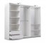 NIMES Sliding wardrobe with LED lighting,White