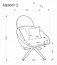 MERRY 2 Leisure chair with swivel function,cappuccino