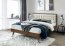 V-CH-SOL 160 Bed (Beige/walnut)