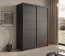SW-CAL 150 cm Sliding wardrobe,Black matt
