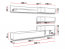 SILK +LED Set Perla elm/white gloss